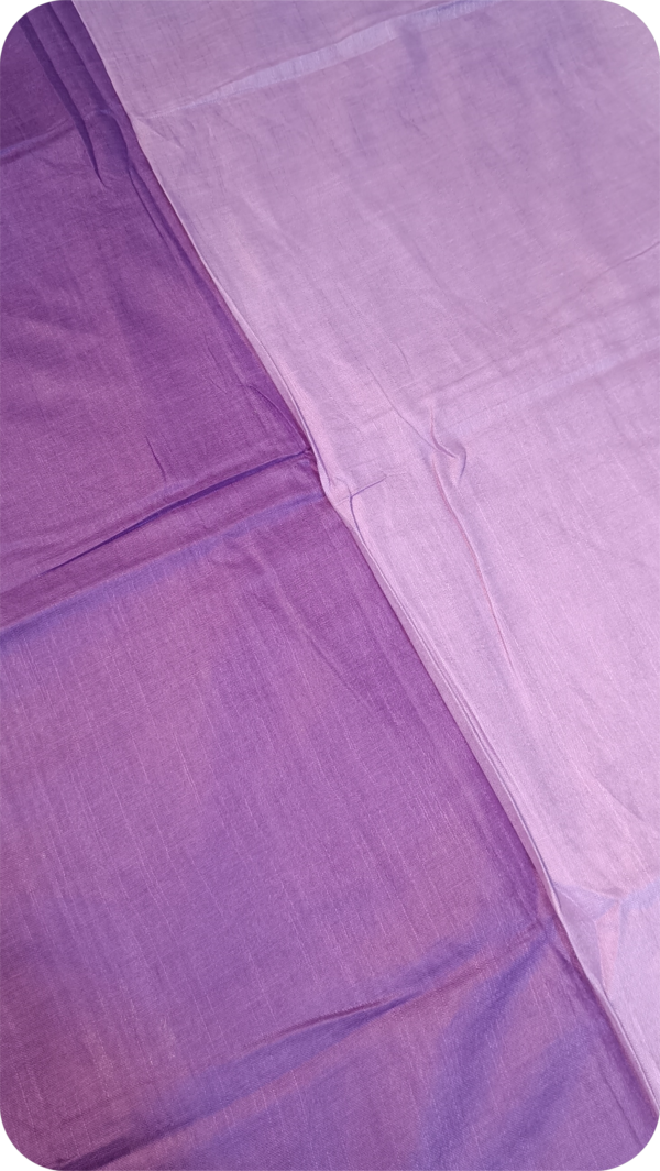 ~ Tehzeeb ~ Lavender Linen Saree - Image 3