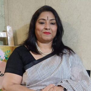 ~ Shakumbari ~ Black & White Tusser Silk Saree