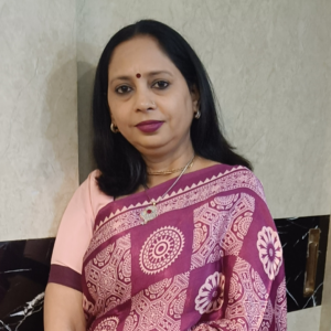 ~ Ajrakh ~ Wine Semi Modal Silk Saree
