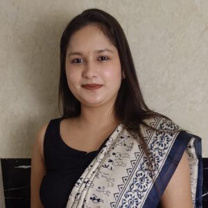 ~ Manorama~ Off White Cotton Silk Saree with Blue border