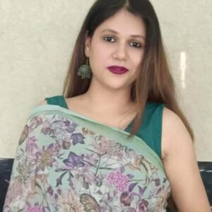~ Raahat ~ Pistachio Green Georgette Saree