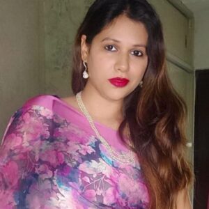 ~ Gul Bahaar ~ Onion Pink Crepe Saree