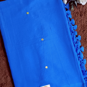 ~ Ginni ~ Indigo Soft Khadi Cotton Saree