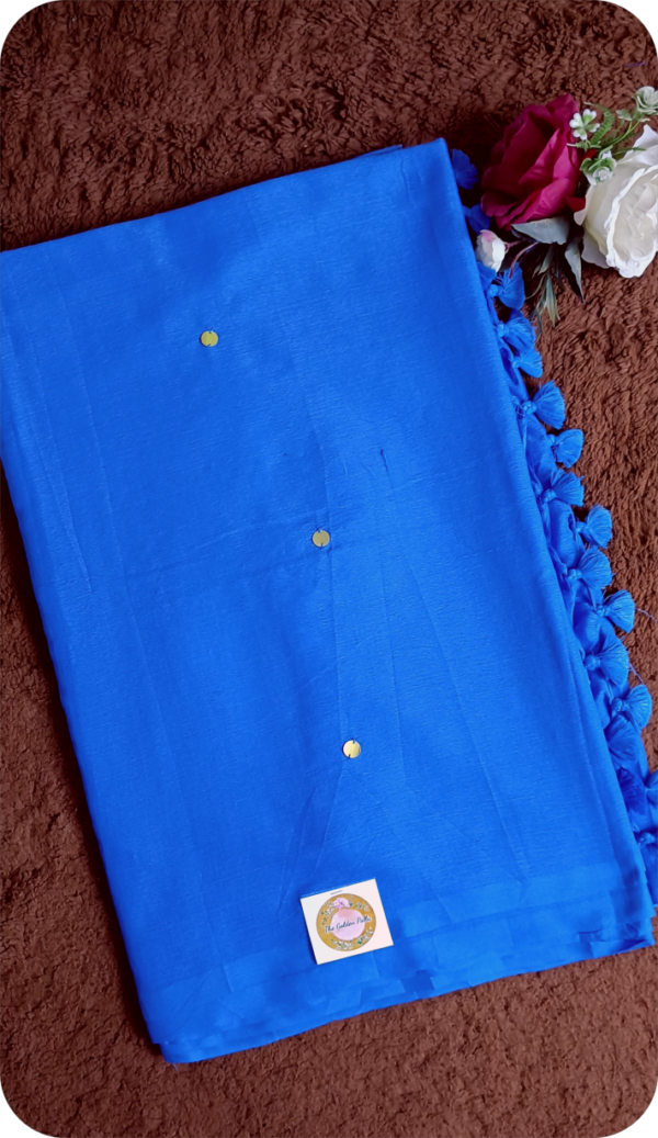 ~ Ginni ~ Indigo Soft Khadi Cotton Saree