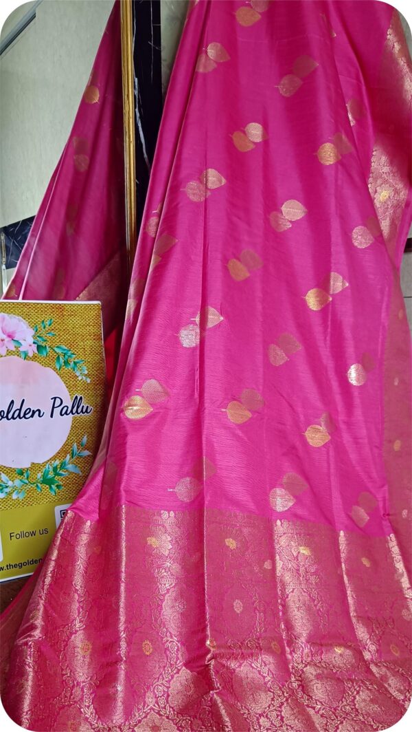 ~ Raanisa ~ ( Gulaabi )Rose Pink  Cotton  Silk  Saree