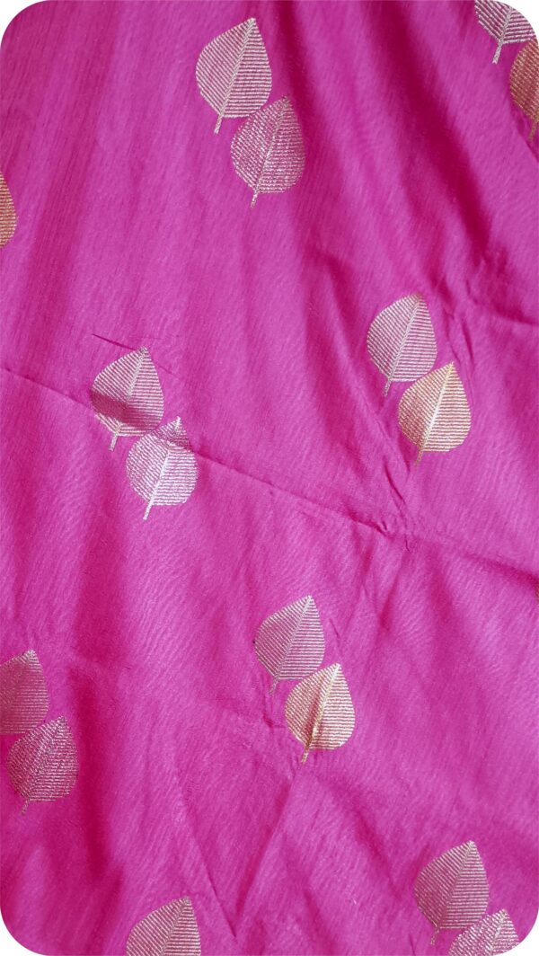 ~ Raanisa ~ ( Gulaabi )Rose Pink  Cotton  Silk  Saree - Image 5