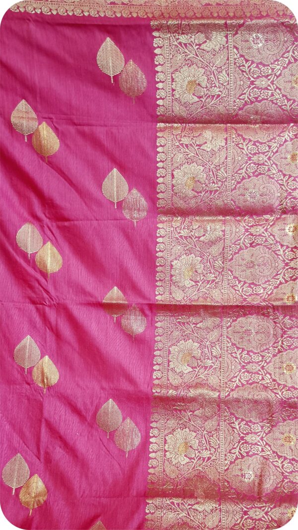 ~ Raanisa ~ ( Gulaabi )Rose Pink  Cotton  Silk  Saree - Image 7