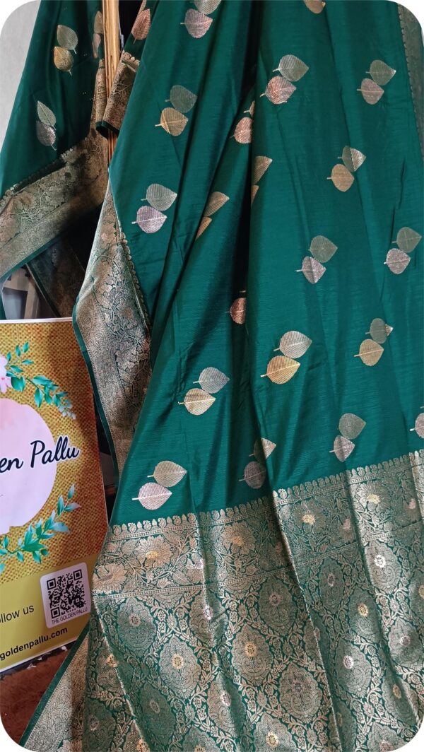 ~ Raanisa ~ Bottle Green Cotton Silk Saree