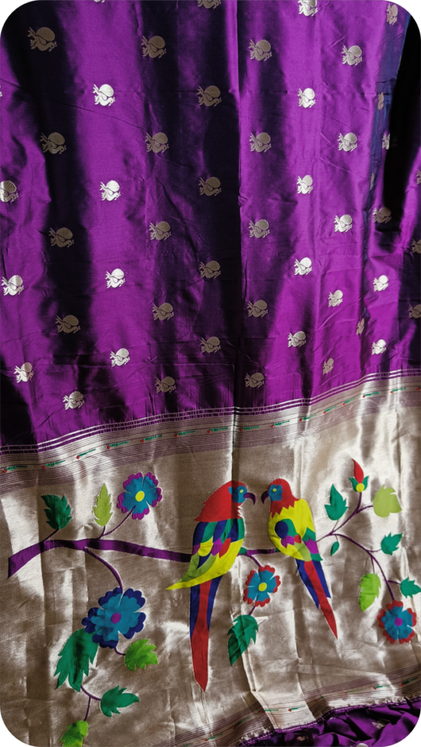 ~ Apsara ~ Purple Paithani Silk Saree