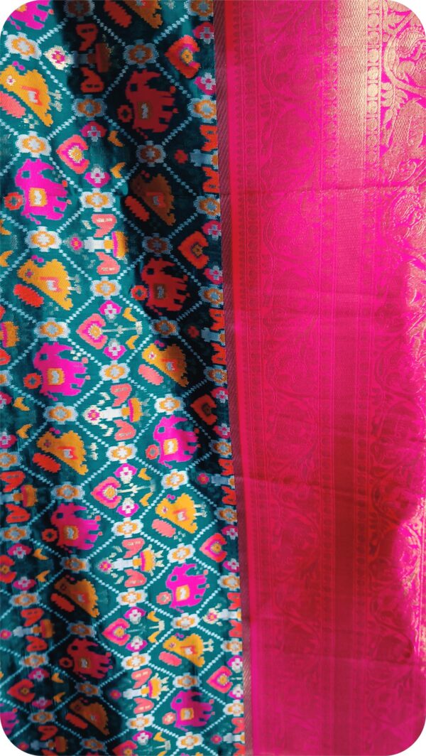 ~ Bhanumati ~ Green Patola Silk - Image 7