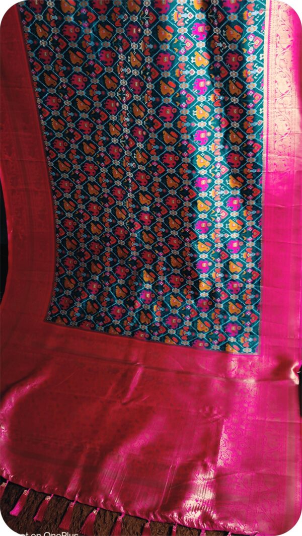 ~ Bhanumati ~ Green Patola Silk - Image 9