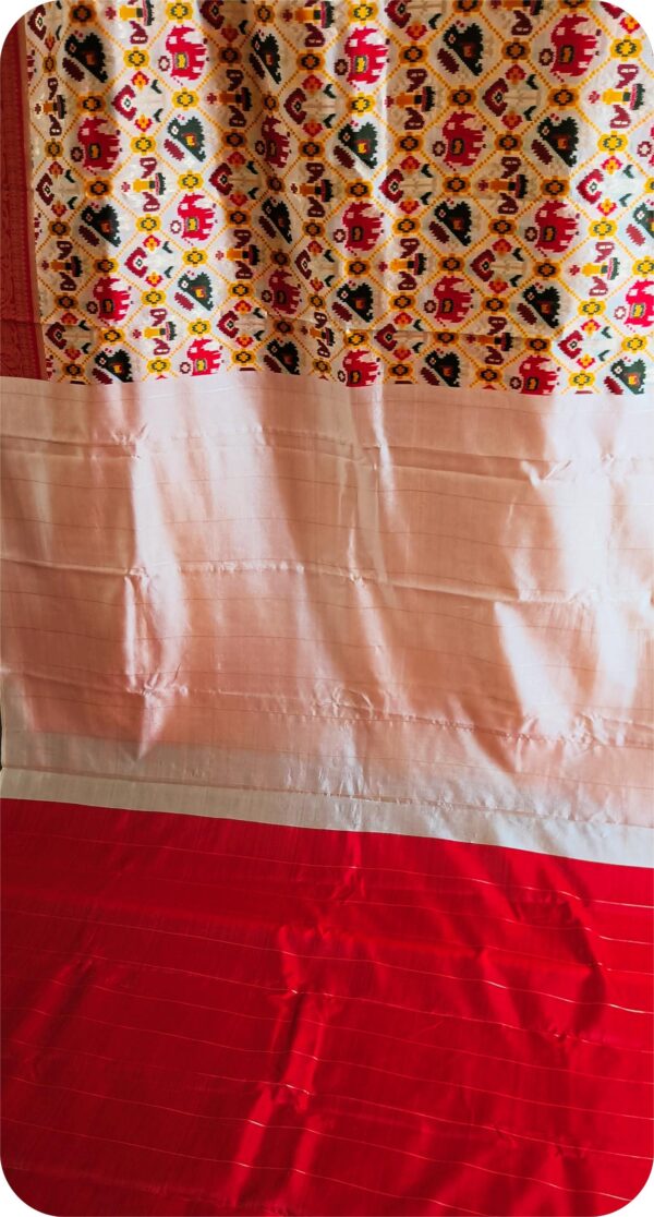 ~ Bhanumati ~ Off White Patola Silk - Image 8