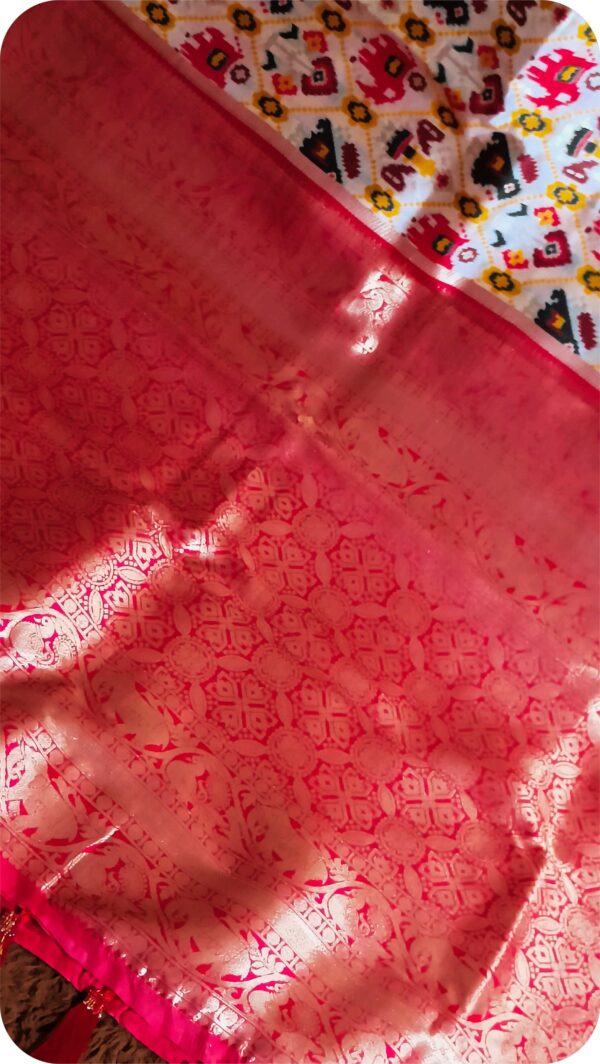 ~ Bhanumati ~ Off White Patola Silk - Image 12