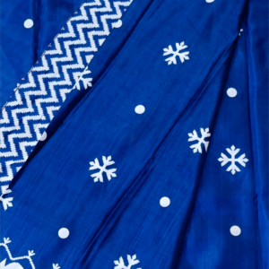 ~ Meenaxi~ Navy Blue Cotton Silk Saree