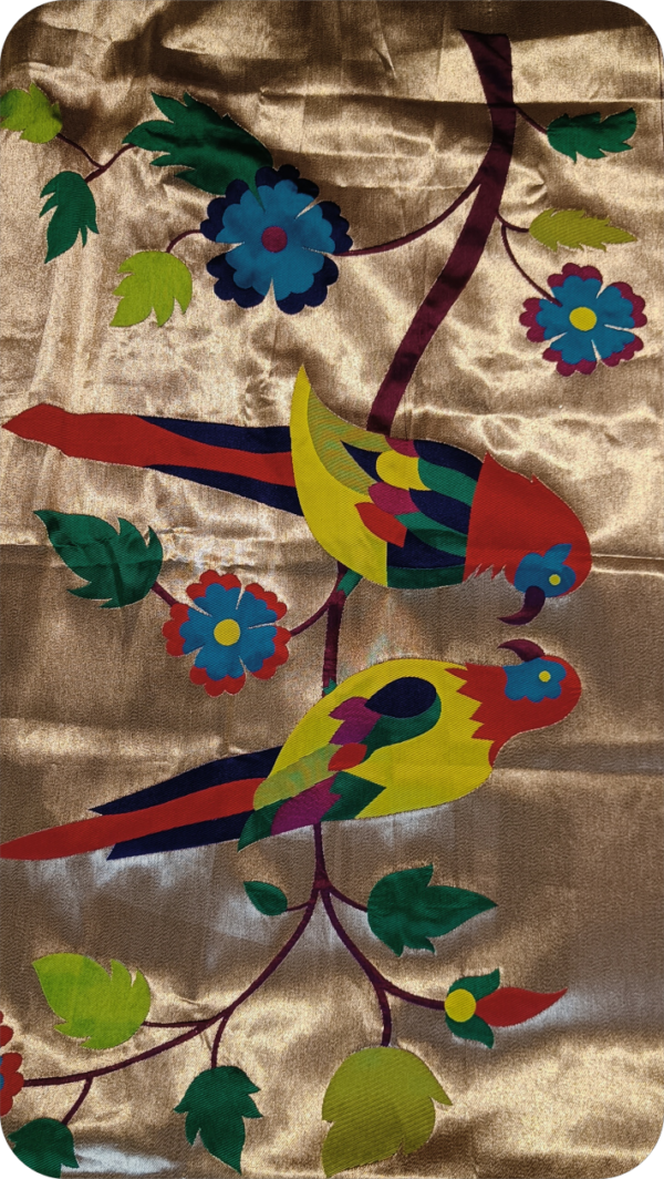 ~ Apsara ~ Wine Paithani Silk Saree - Image 8