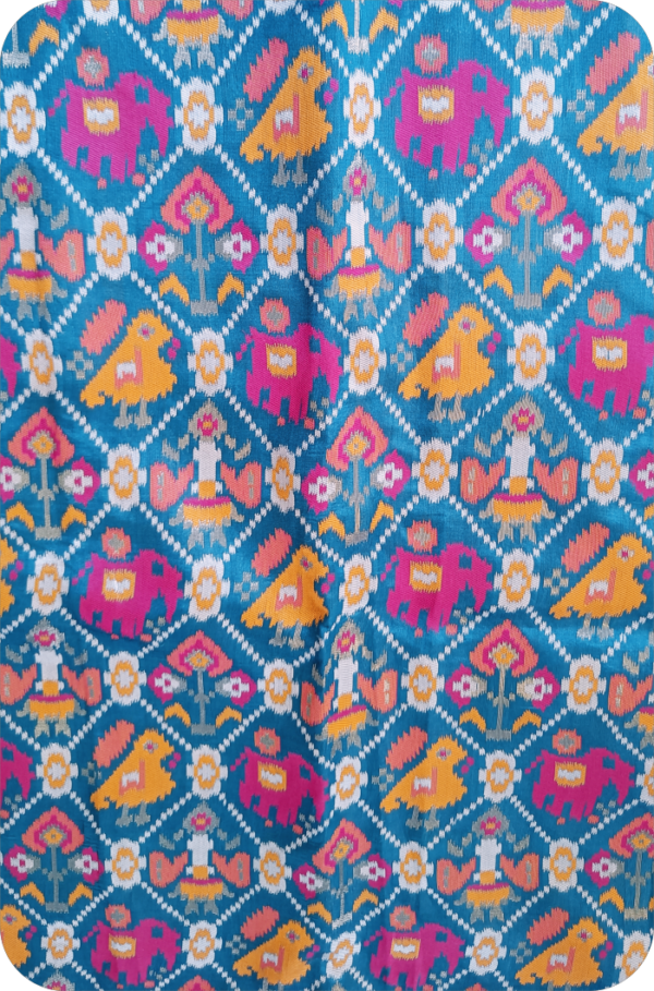 ~ Bhanumati ~ Firozi Patola Silk - Image 8
