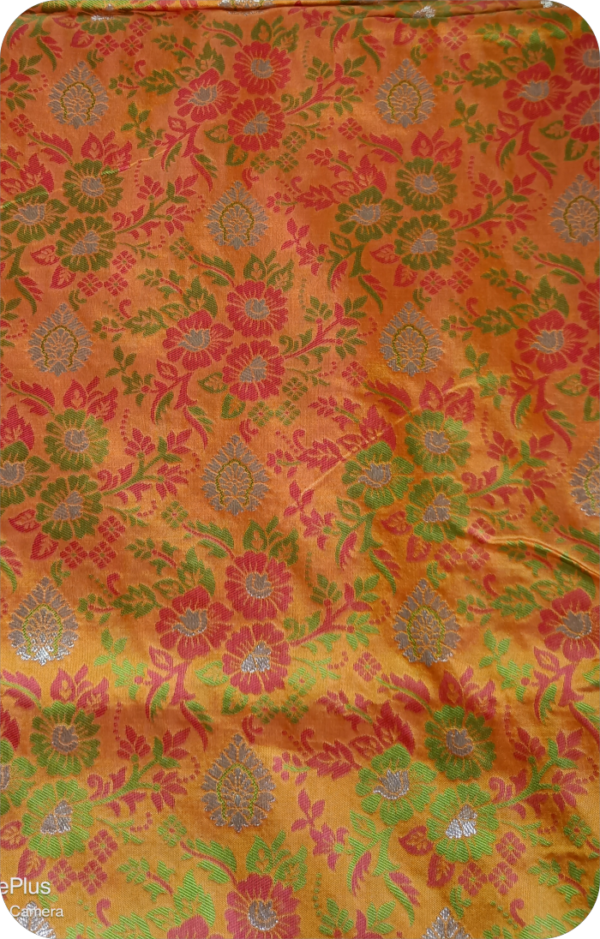 ~ Raajrani ~Mustard Yellow Banarasi Silk Saree - Image 5