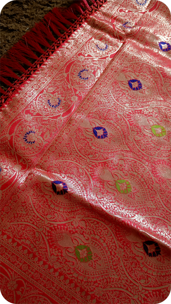 ~ Raajrani ~Mustard Yellow Banarasi Silk Saree - Image 8