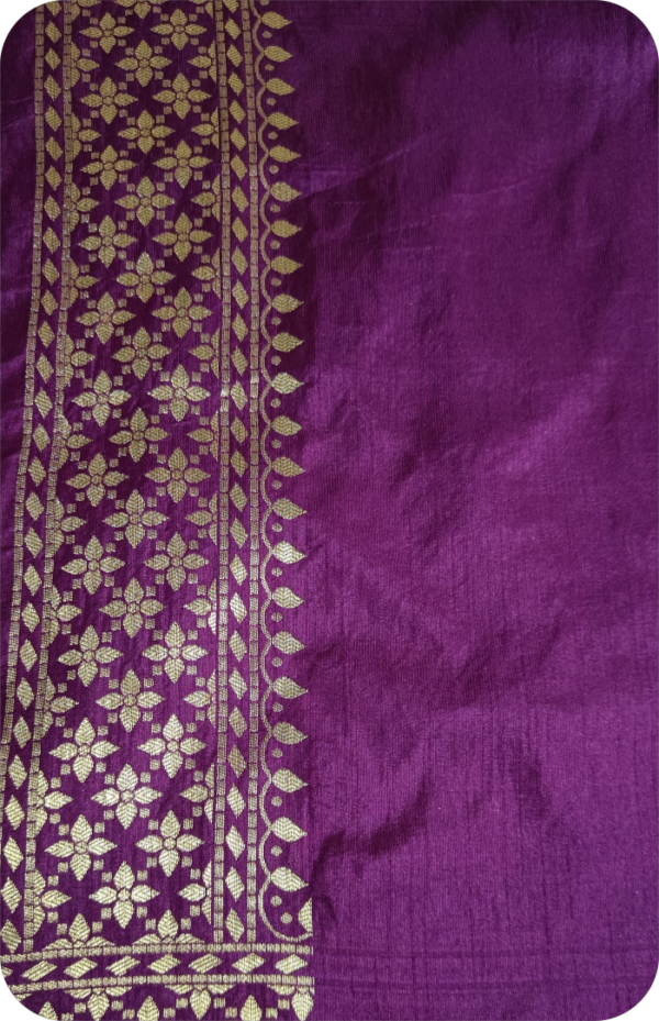 ~Maharani~ Wine Gharchola Zari Saree - Image 4