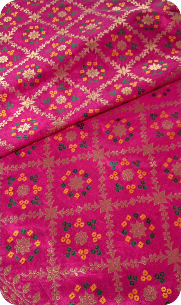 ~Maharani~ Magenta Gharchola Zari Saree - Image 2