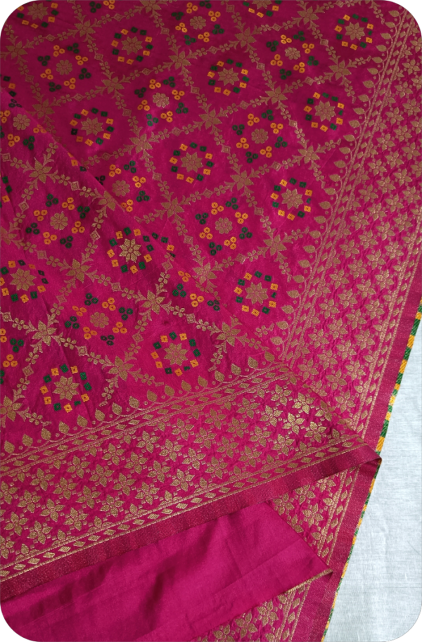 ~Maharani~ Magenta Gharchola Zari Saree