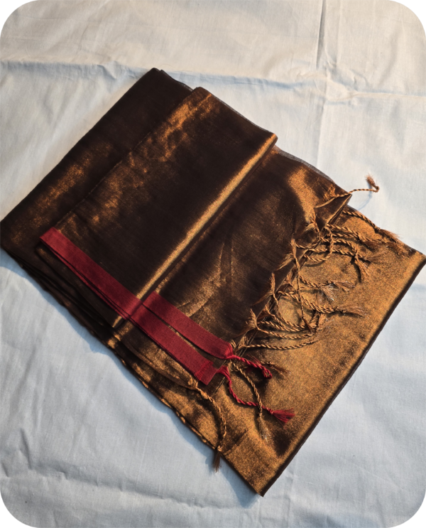 ~ Raga ~ Copper Tissue Silk Saree