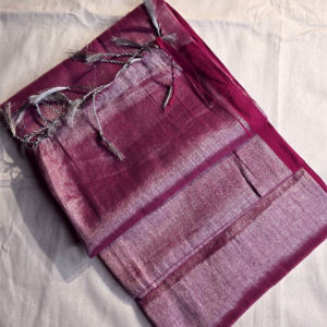 ~ Raga ~ Pink Tissue Silk Saree